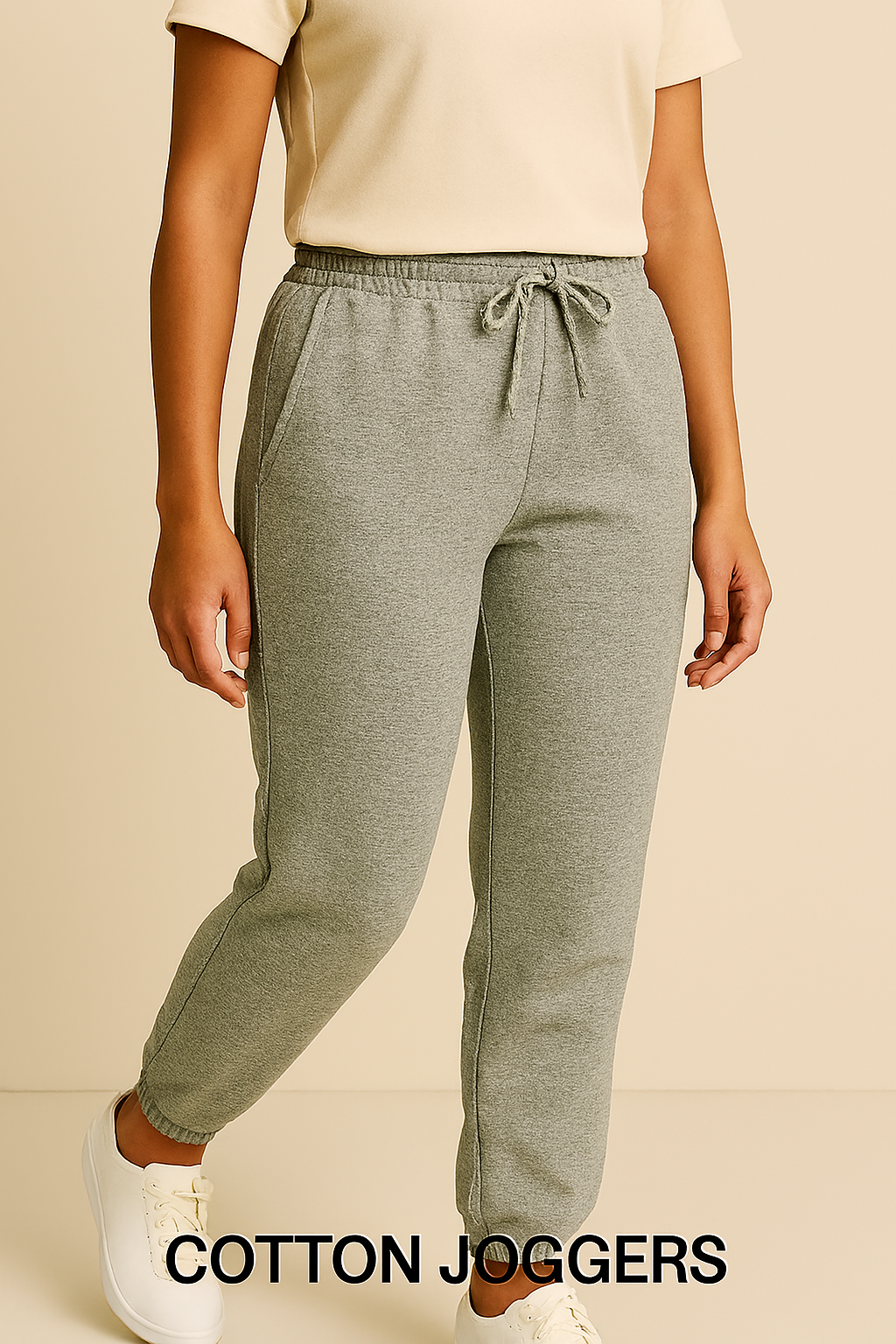 Grey Melange Unisex Joggers