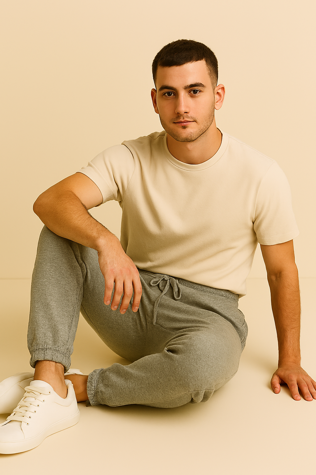 Grey Melange Unisex Joggers